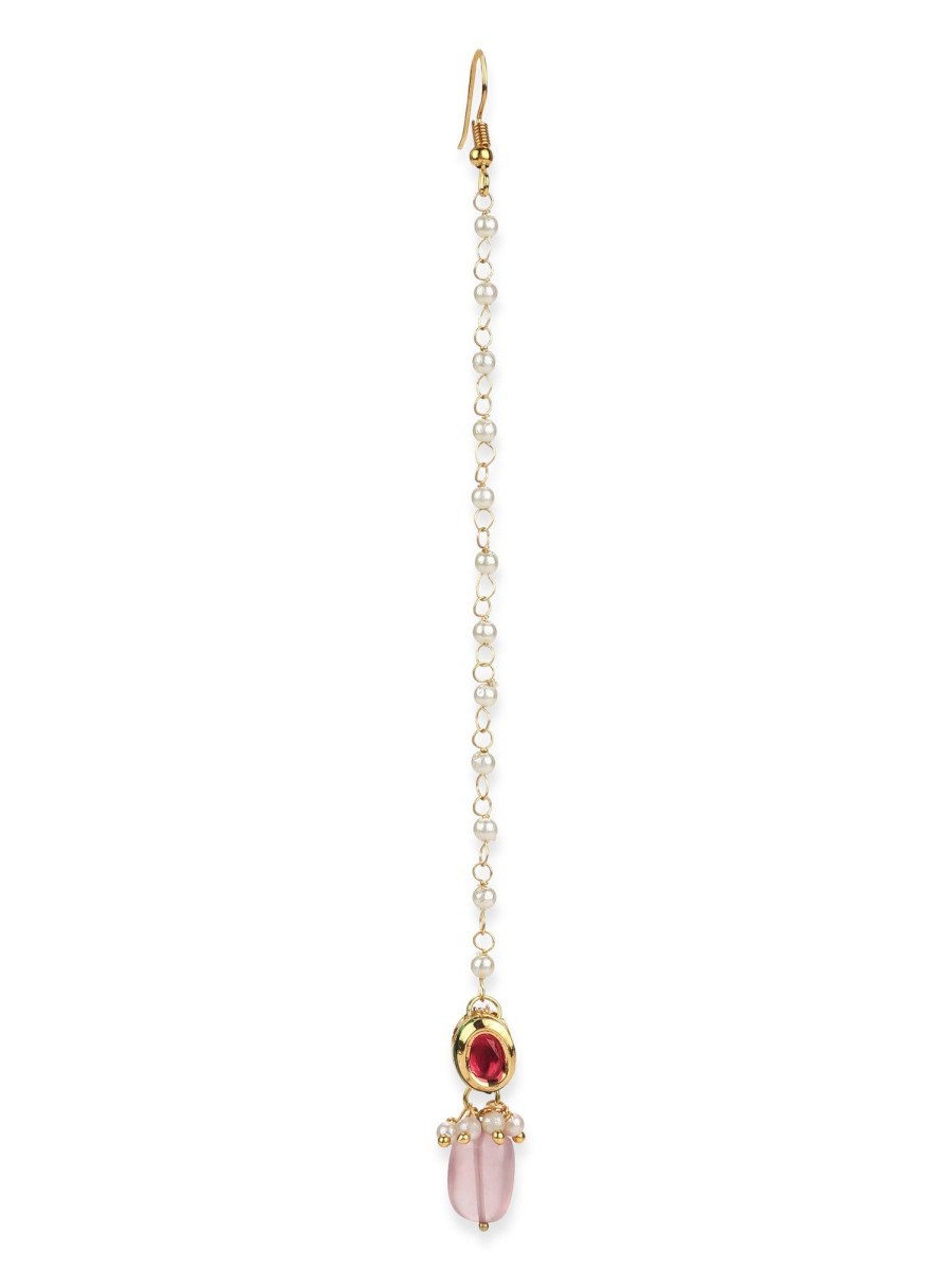 Jewellery Ruby Raang | Women'S Kundan Maang Tikka - Ruby Raang