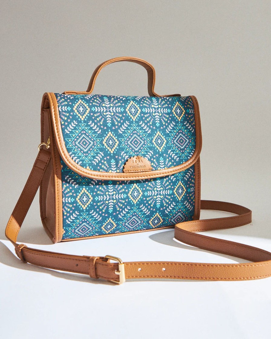 Others Chumbak | Teal By Chumbak Mexico Aztec Crossbody Bag - Chumbak