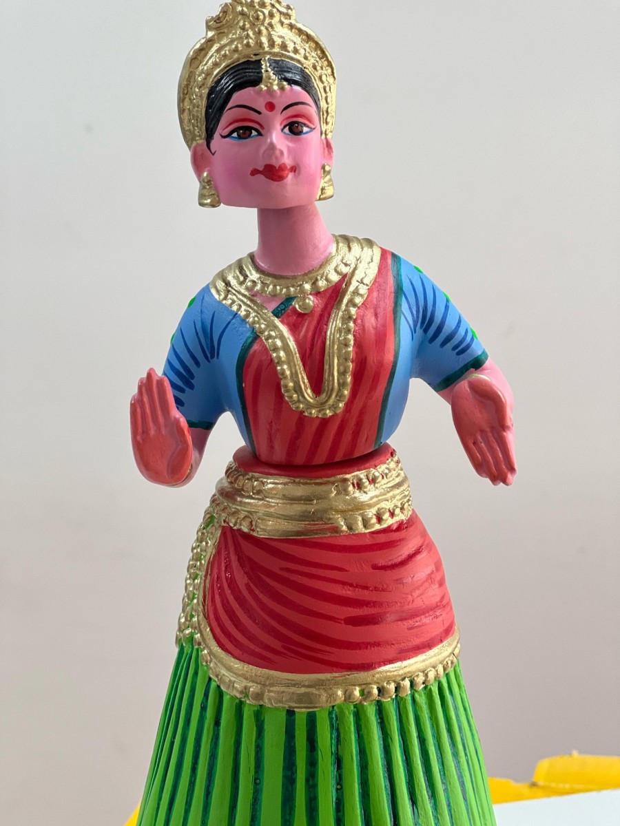 Others Kondapalli Toys | Handcrafted Kondapalli Dancing Doll Decor Red - Kondapalli Toys