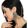 Jewellery Kamal Johar | Johar Kamal Trendy Oxidized Silver Plated Bahubali Jhumkas Earings Jker_053