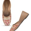 Others Desi Colour | Women'S Handcrafted Stone Work Indian Ethnic Comfort Footwear - Desi Colour Brown