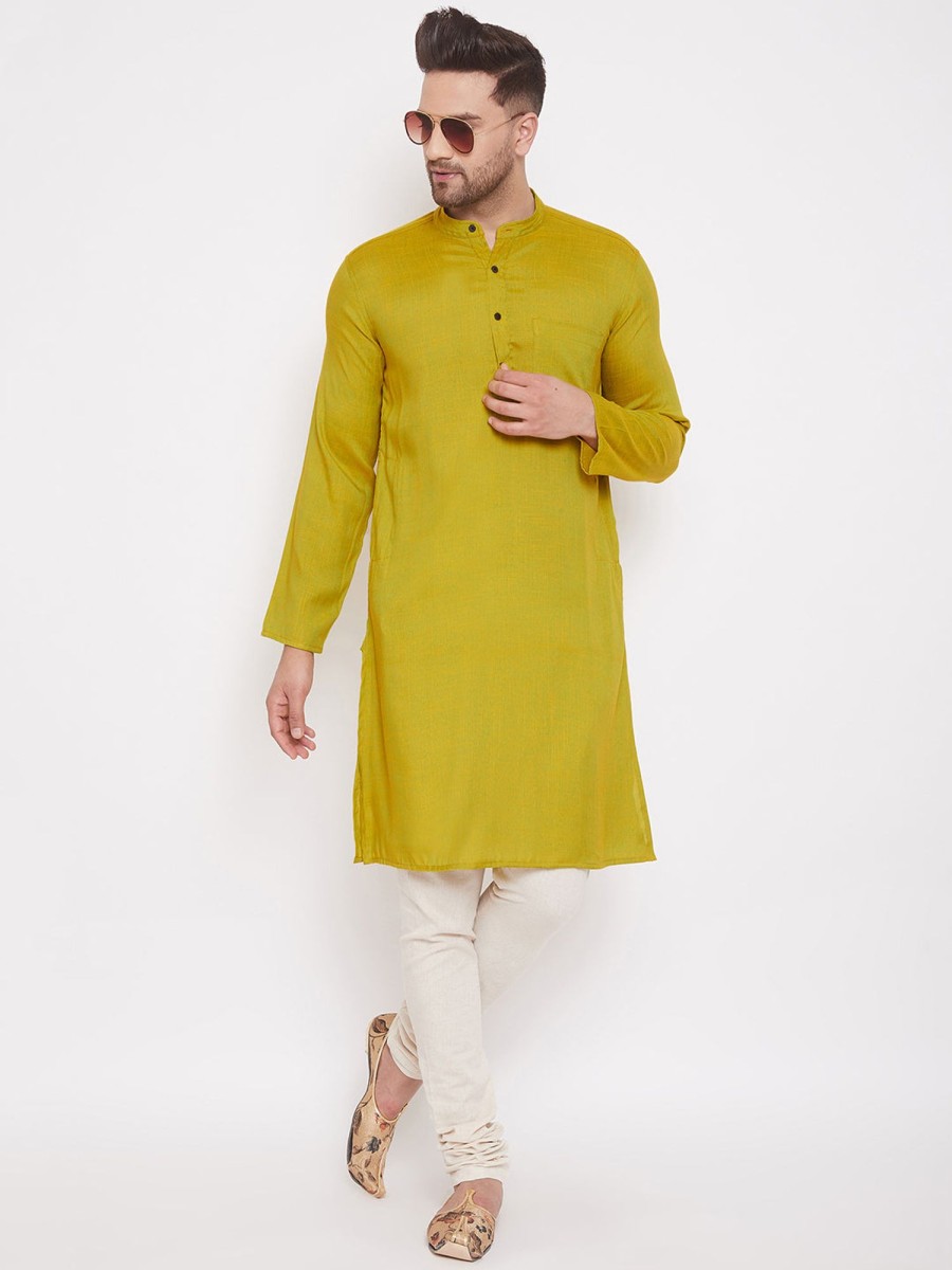 Men Even Apparels | Men'S Haldi Kurta - Even Apparels Yellow