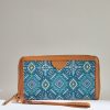 Others Chumbak | Teal By Mexico Aztec Long Wallet - Chumbak