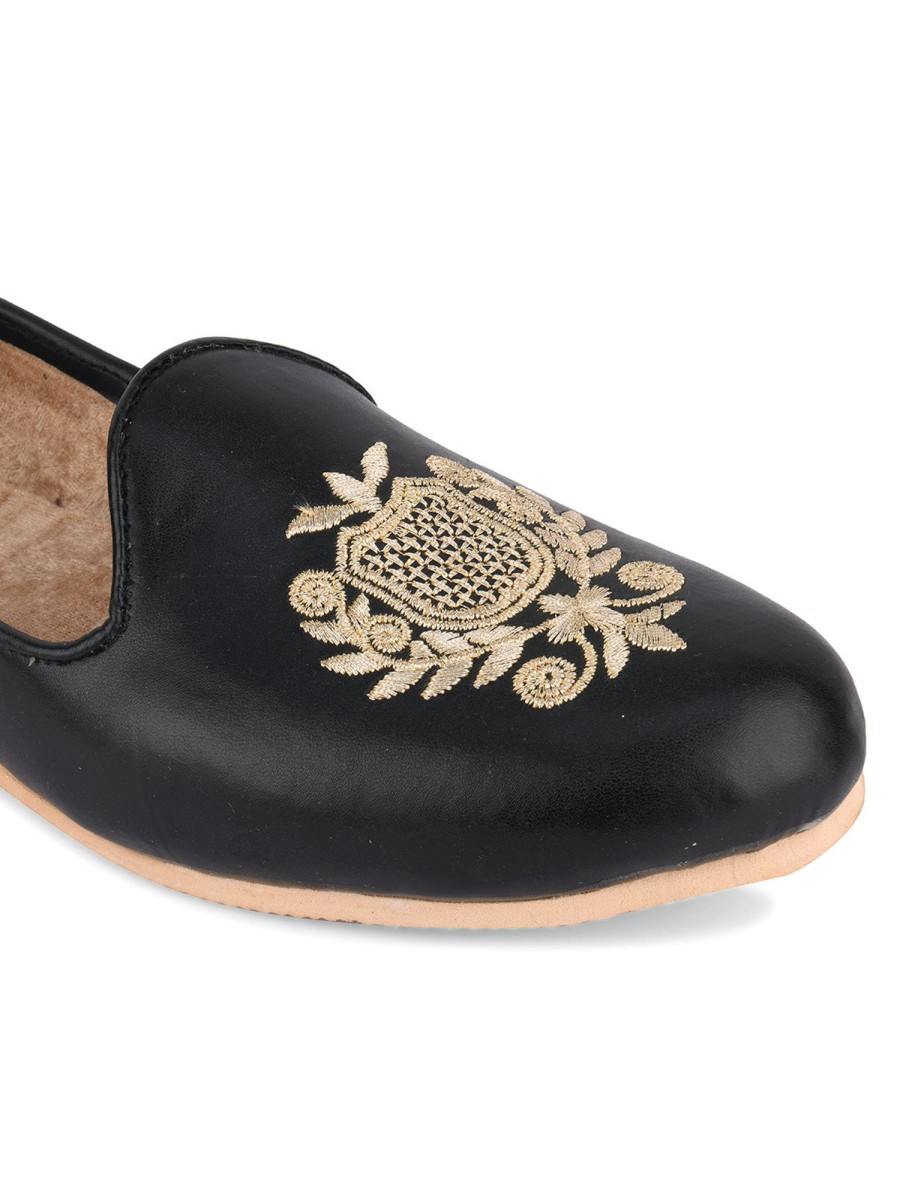 Others Desi Colour | Men'S Indian Ethnic Party Wear Footwear - Desi Colour Black