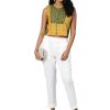 Women NOZ2TOZ | Women'S White Cotton Trouser - Noz2Toz