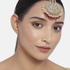 Jewellery I Jewels | Women'S Traditional Gold Plated Kundan U0026 Pearl Studded Maang Tikka - I Jewels