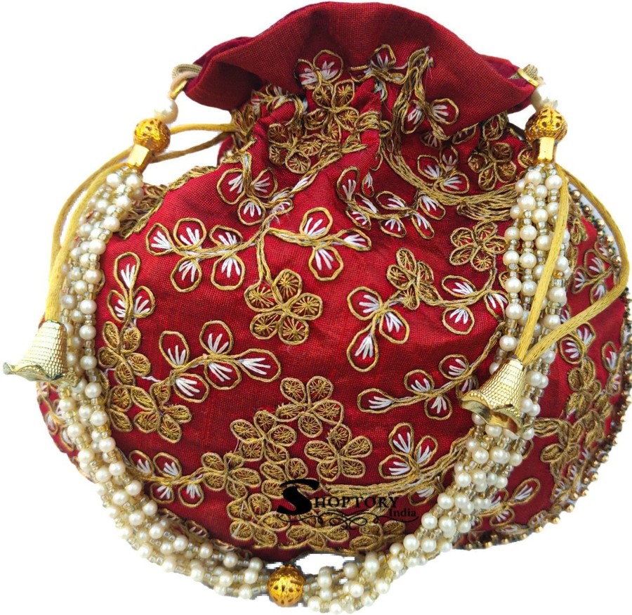 Others Ritzie | Women'S Potli Wristlet For Wedding Rakhi Gift - Ritzie