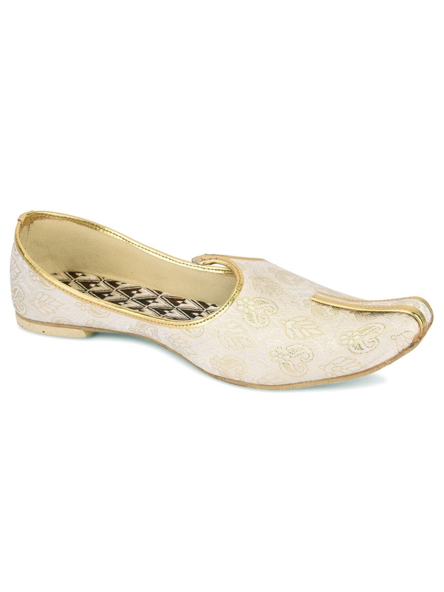 Others Desi Colour | Men'S Indian Ethnic Party Wear Footwear - Desi Colour Off White