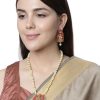 Jewellery Anikas Creation | Antique Matte Gold Finish Meenakari Pearl Temple Jewellery - Anikas Creation Multicolor