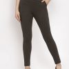 Women Wahe-NOOR | Women'S Olive Relaxed Fit Jeggings - Wahe-Noor