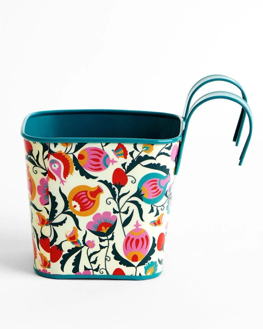 Others Chumbak | Boho Branches Hanging Planter - Square - Chumbak