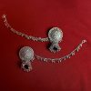 Jewellery Tehzeeb | Women'S Silver Colour Earrings With Chain And Jhumki Style - Tehzeeb