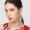 Jewellery Anikas Creation | Women'S Plated Traditional Kundan Studded Jewellery Set - Anikas Creation Gold