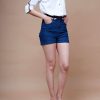 Women SASSAFRAS | Women'S Denim Shorts - Sassafras Blue