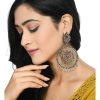 Jewellery Kamal Johar | Johar Kamal Traditional Multi Color Circles Earrings With Kundan Jhumkas Jker_085 Single Color