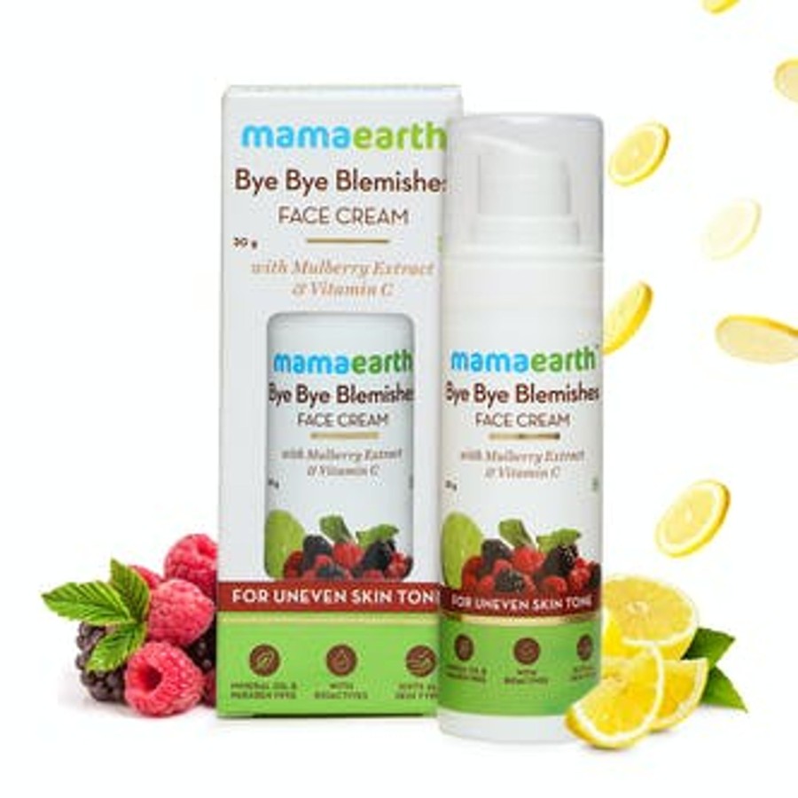 Others Mama Earth | Bye Bye Blemishes Face Cream For Reducing Pigmentation And Blemishes With Mulberry Extract And Vitamin C – 30Ml - Mama Earth