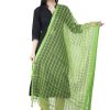 Women AR Silks | A R Silk Golden Color Fancy Silk Dupattas And Chunnis Parrot Green