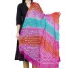 Women AR Silks | A R Silk Golden Color Fancy Silk Dupattas And Chunnis Multi Color