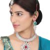 Jewellery Anikas Creation | Brass Multi-Color Jewelry Set - A Symphony Of Elegance - Anikas Creation Multicolor