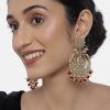 Jewellery I Jewels | Women'S Gold Plated Alloy Kundan Stones Earrings - I Jewels Red