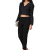 Women NOZ2TOZ | Women'S Cotton Trouser - Noz2Toz Black