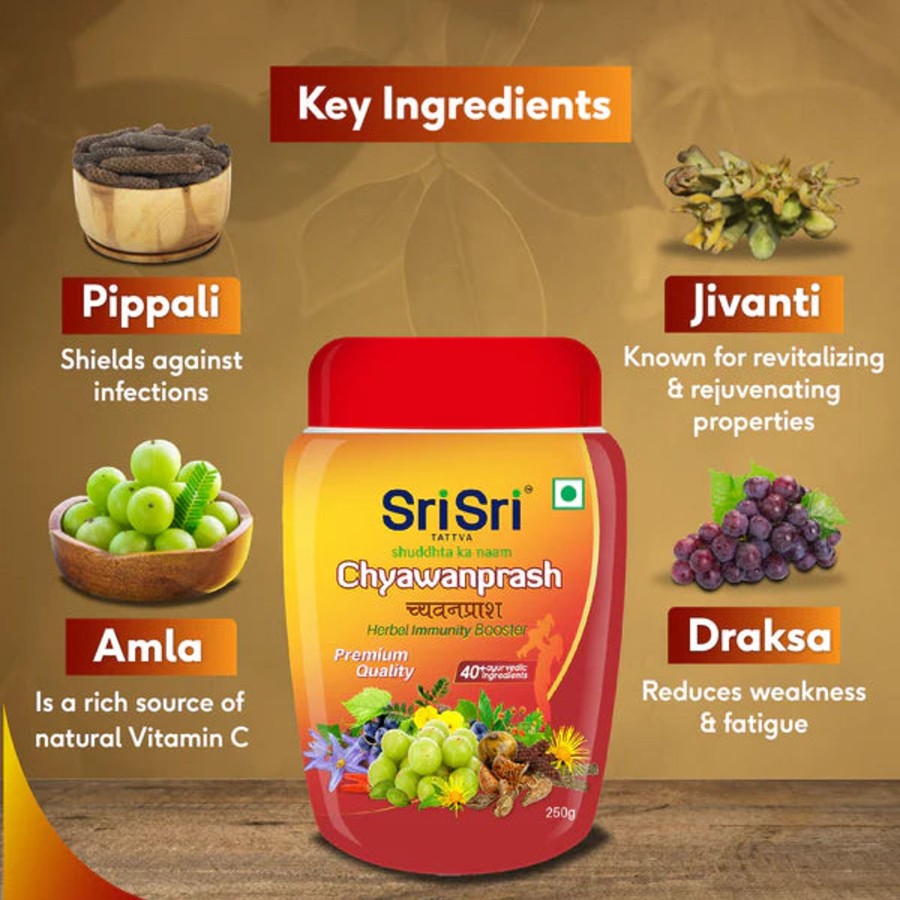 Others Sri Sri Tattva | Chyawanprash - Herbal Immunity Booster, 250G - Sri Sri Tattva