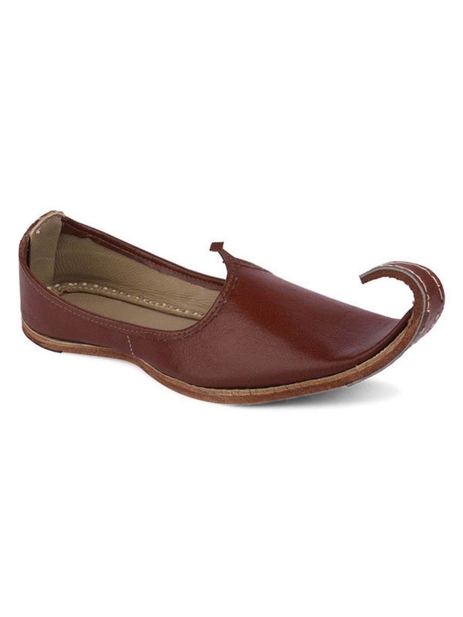 Others Desi Colour | Men'S Indian Ethnic Handrafted Brown Premium Leather Footwear - Desi Colour