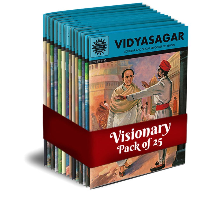 Others Amar Chitra katha | Visionary Pack Of 25 (Assorted) - Amar Chitra Katha