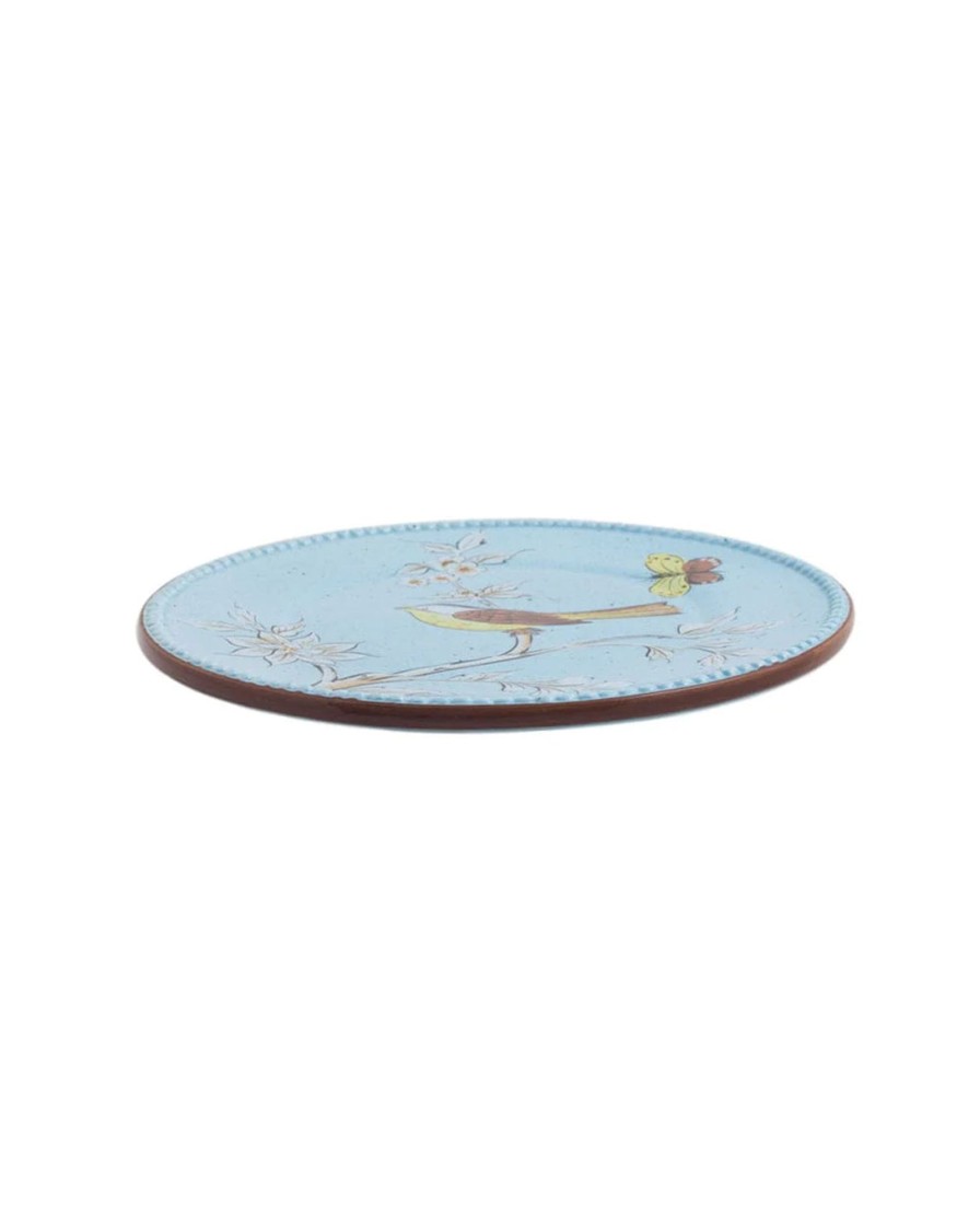 Others Chumbak | Floral Humming Bird Dessert Plate - Chumbak