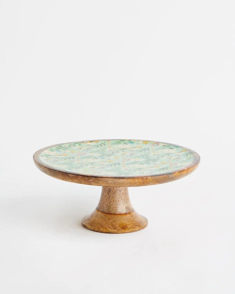 Others Chumbak | Farmhouse Cake Stand -Farm Garden, Green,9.74 � X 9.74 � X 5 � - Chumbak