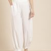 Women Juniper | Women'S Cotton Flex Solid Stylized Dhoti Pant - Juniper White