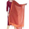 Women AR Silks | A R Silk Color Regular Dupatta Dupattas And Chunnis Orange