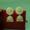 Jewellery MODE MANIA | Women'S Classic Green Color Stone Studded Jhumka Earring - Mode Mania