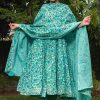 Women Pomcha Jaipur | Women Green Anarkali Suit Set With Pant U0026 Dupatta By Pomcha Jaipur (3Pcs Set)