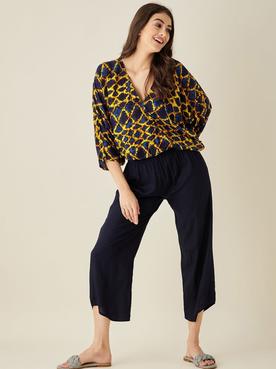 Women The Kaftan Company | And Blue Printed Lounge Set - The Kaftan Company Yellow