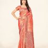 Women Sweet Smile | Women'S Light Color Stylish Saree With Blouse Set - Sweet Smile Pink