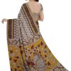 Women Manohara | Women'S Pedna Kalamkari Hand Printed Mulmul Cotton Saree - Manohara