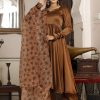 Women Lado Jaipuri | Women'S Silk Anarkali Set - Lado Jaipuri Brown