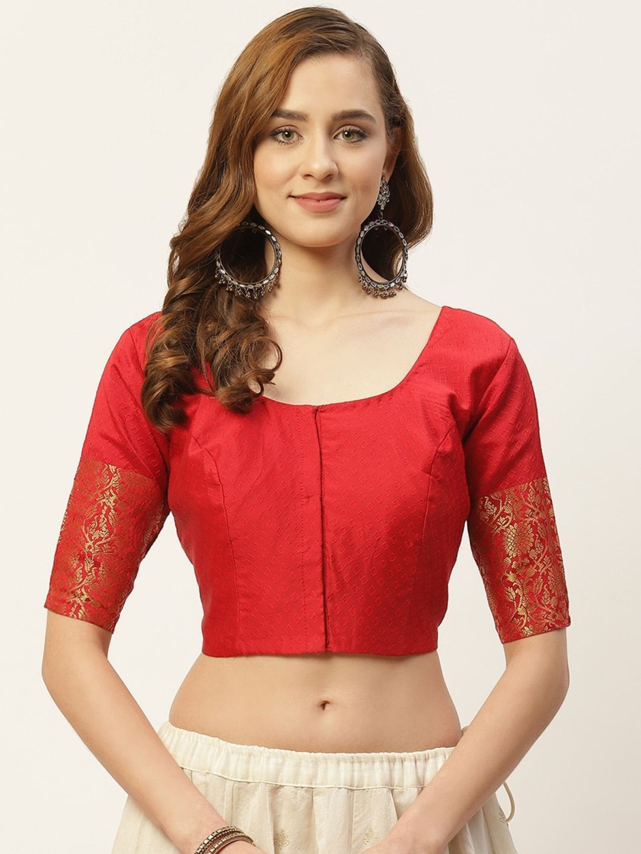 Women Shringaar | Women'S Brocade Saree Blouse By Shringaar- 1 Pc