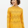 Women StyleStone | Women'S Self Detail Lace Top - Stylestone Yellow