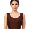 Women Shringaar | Women'S Polyester Sleeveless Saree Blouse. - Shringaar Brown