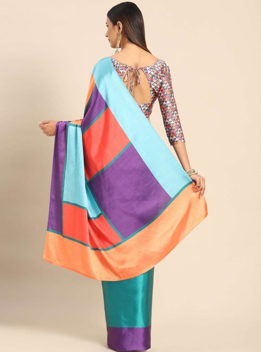 Women Dwija Fashion | Women'S Designer Cpere Silk Saree Collection - Dwija Fashion Multi Color