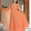 Women Geeta Fashion | Women'S Sequence Anarkali Set - Geeta Fashion Orange