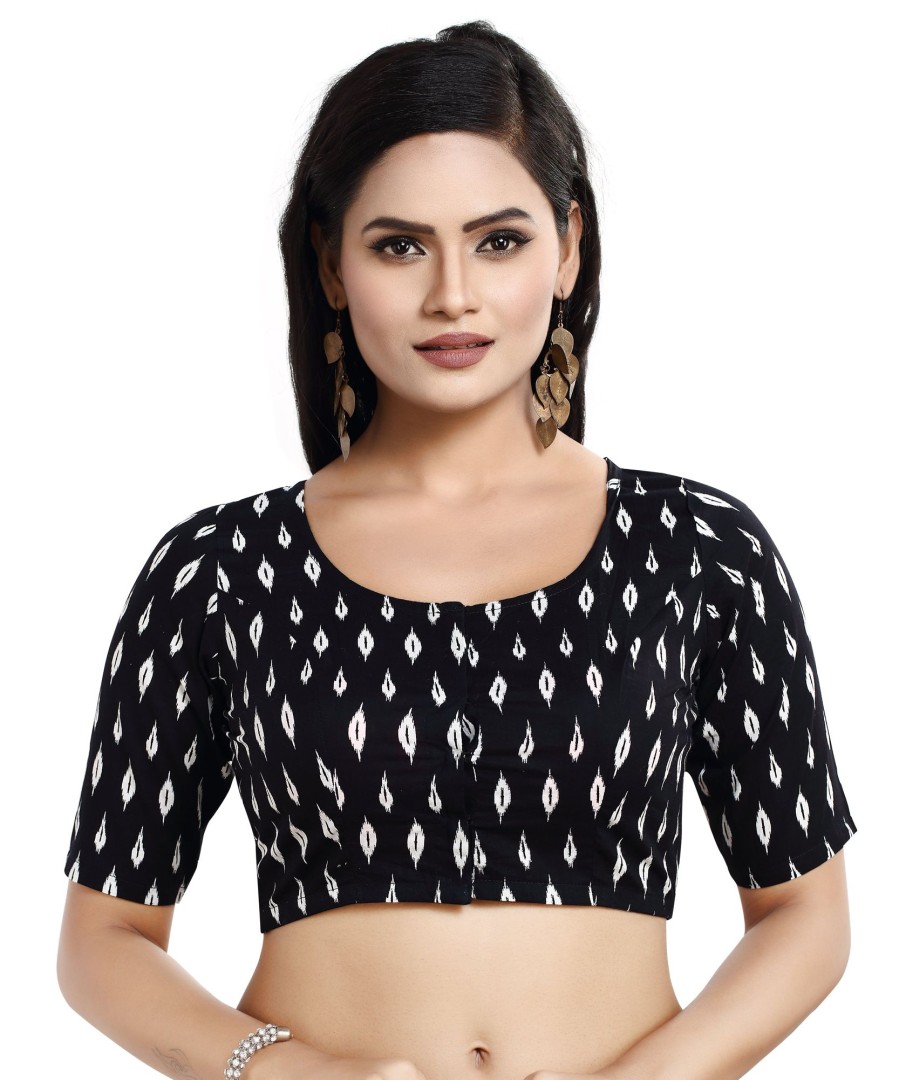 Women Madhu Fashion | Women'S Cotton Half Sleeve Readymade Saree Blouse - Madhu Fashion