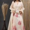 Women SARAS THE LABEL | Women'S Aprudha Hand Painted Styled Gown - Saras The Label