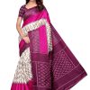 Women Vamika | Women'S Vamika Rama Kalamkari With Jhalar Khadi Silk Saree Insta Wine - Vamika Multicolor