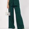 Women Lyush | Women'S Emerald Front Dart Palazzo Pants - Lyush