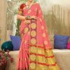 Women Sangam Prints | Women'S Light Organza Woven Zari Work Traditional Tassle Saree - Sangam Prints Pink