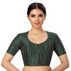 Women Shringaar | Women'S S Polyester Handloom Silk Saree Blouse. - Shringaar Green