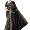 Women Vamika | Women'S Vamika Black Cotton Silk Weaving Saree - Vamika